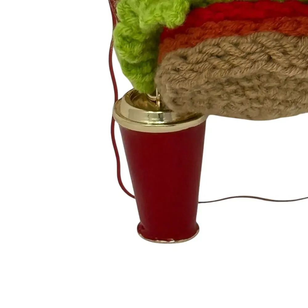 Piper K Hamburger Fries Milkshake Ketchuo Crochet Bag Charm & Key Chain NEW